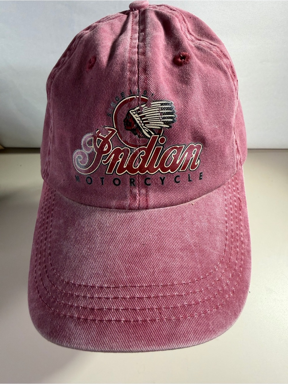 Indian Motorcycle Distress Red Unisex adjustable Cap